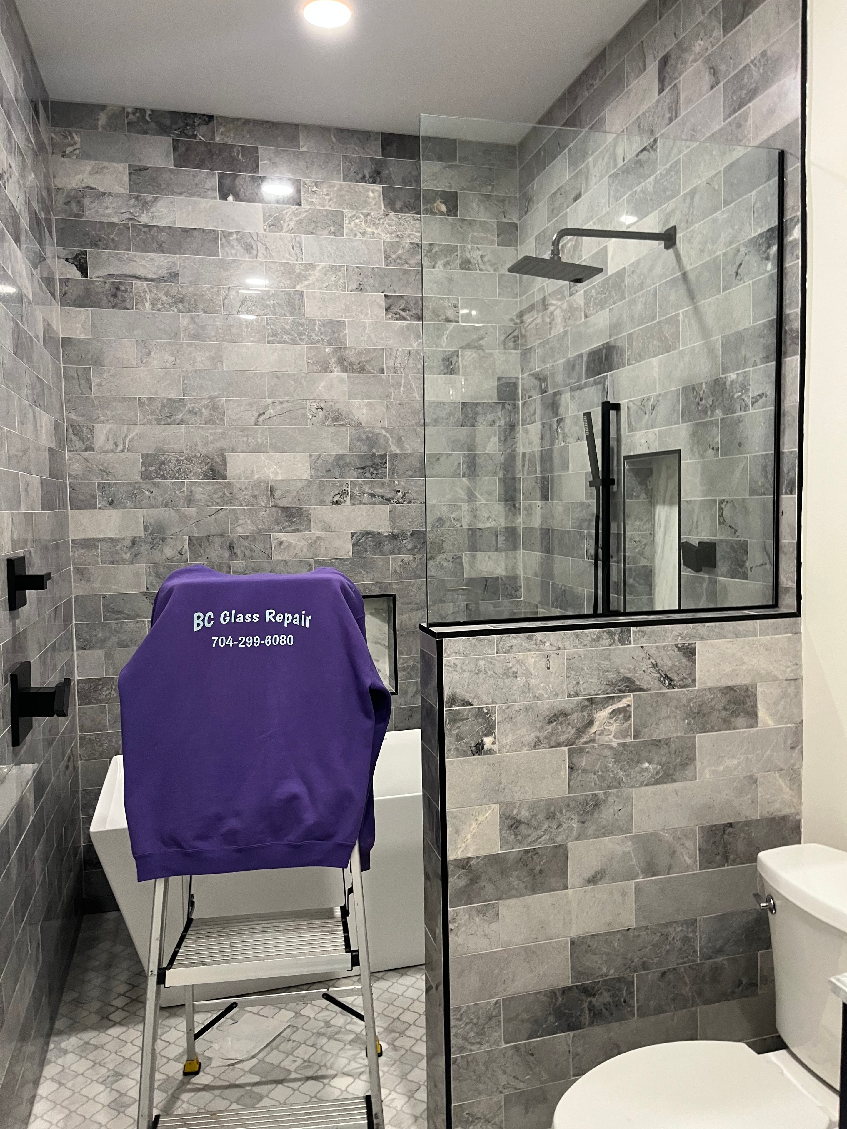 Custom Shower Glass Install